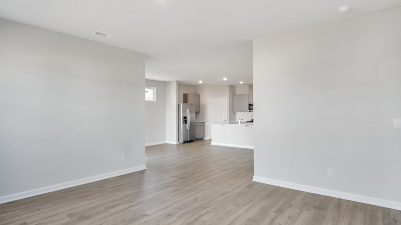Living room in new home