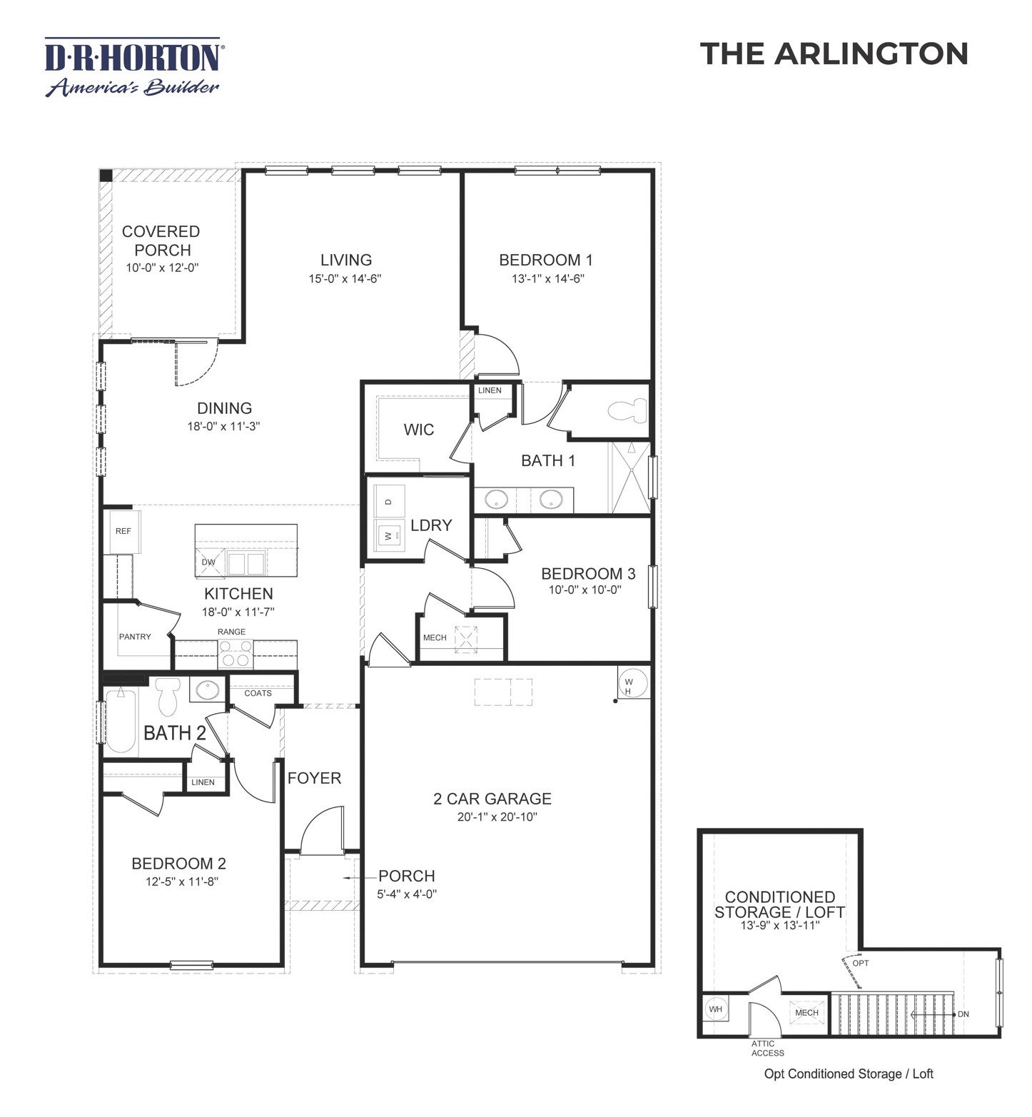 Arlington floorplan in legacy farms