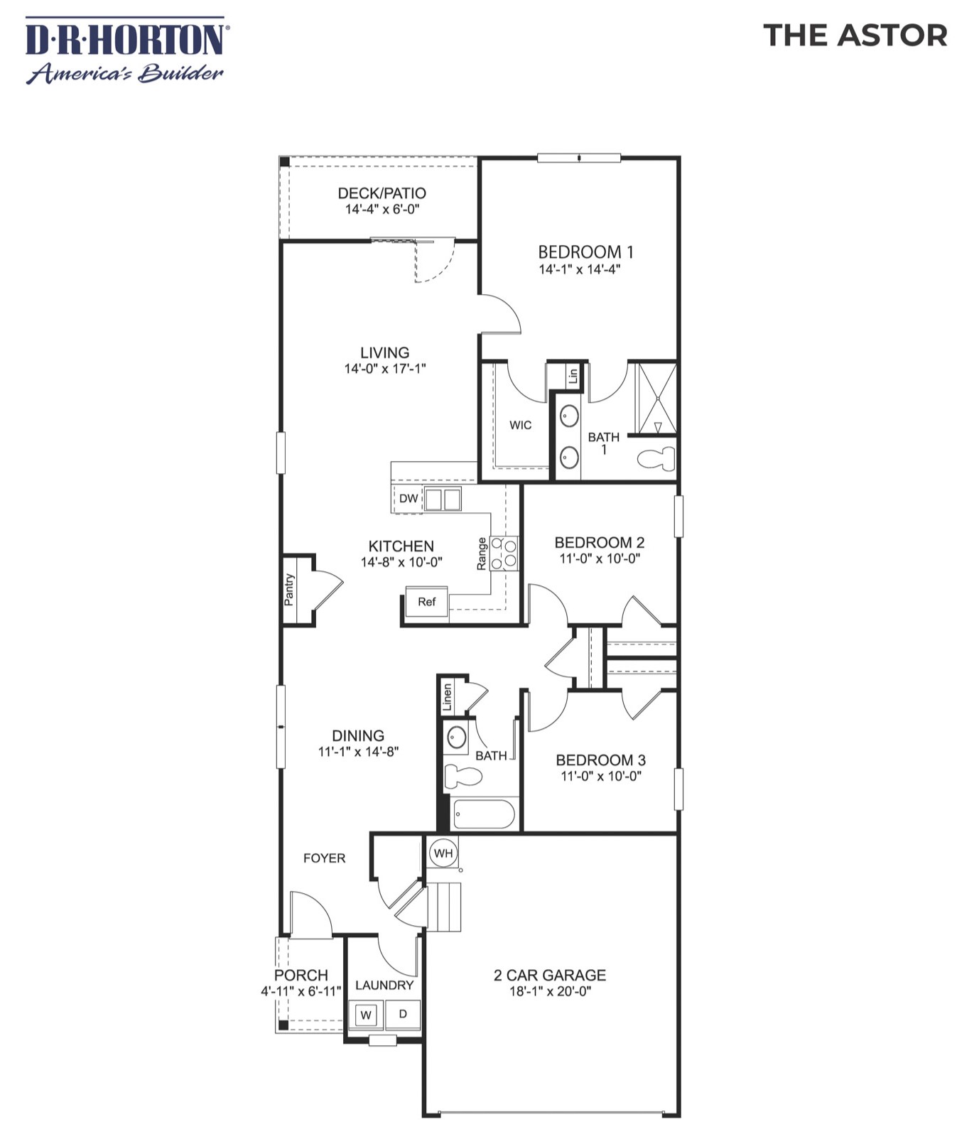 Astor floorplan in legacy farms