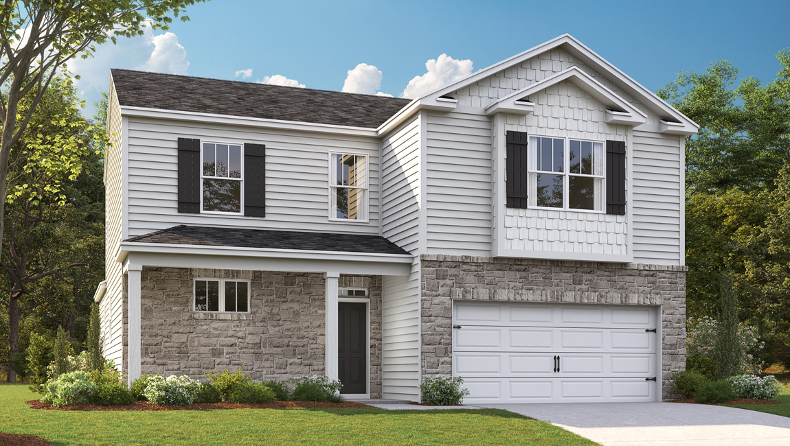 Two Story modern, new build floorplan