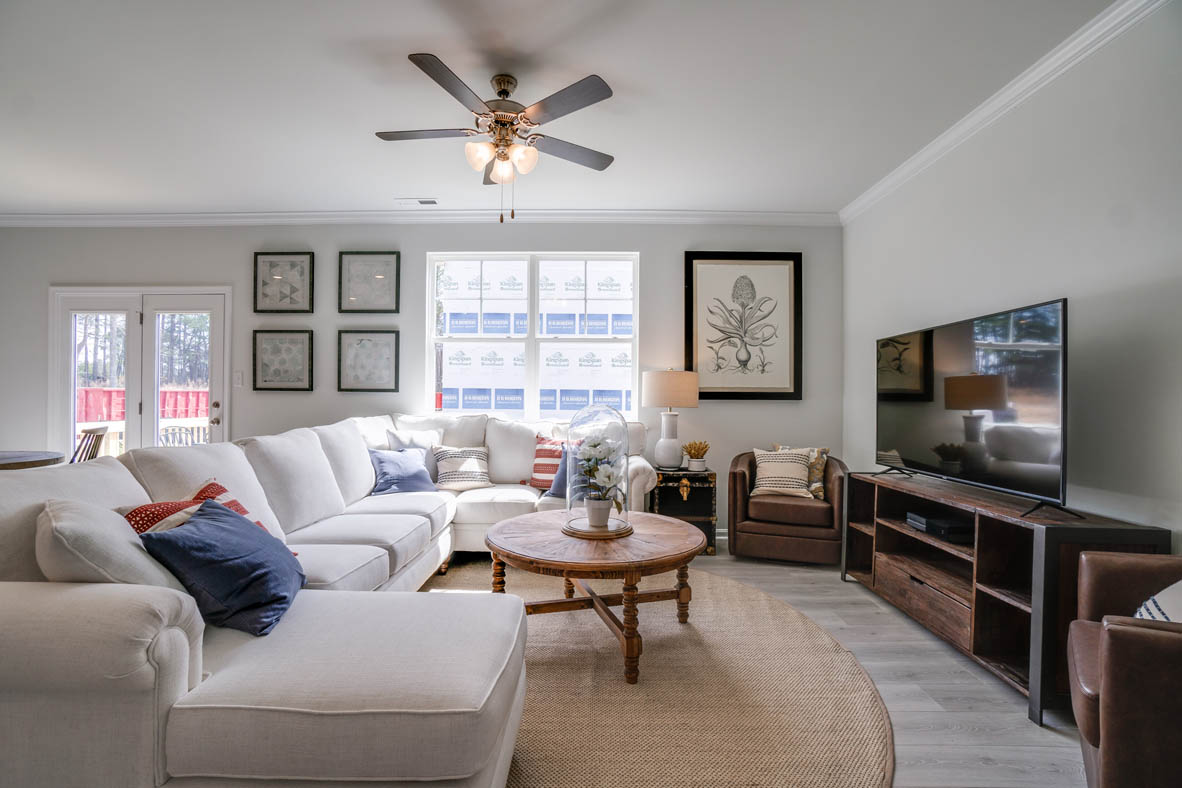 Open concept family room