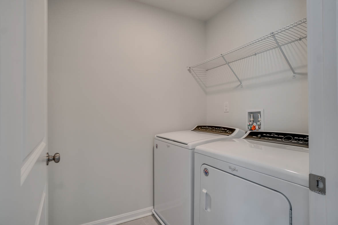 Laundry room in modern new home