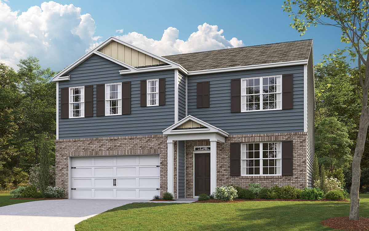 Two Story modern, new build floorplan