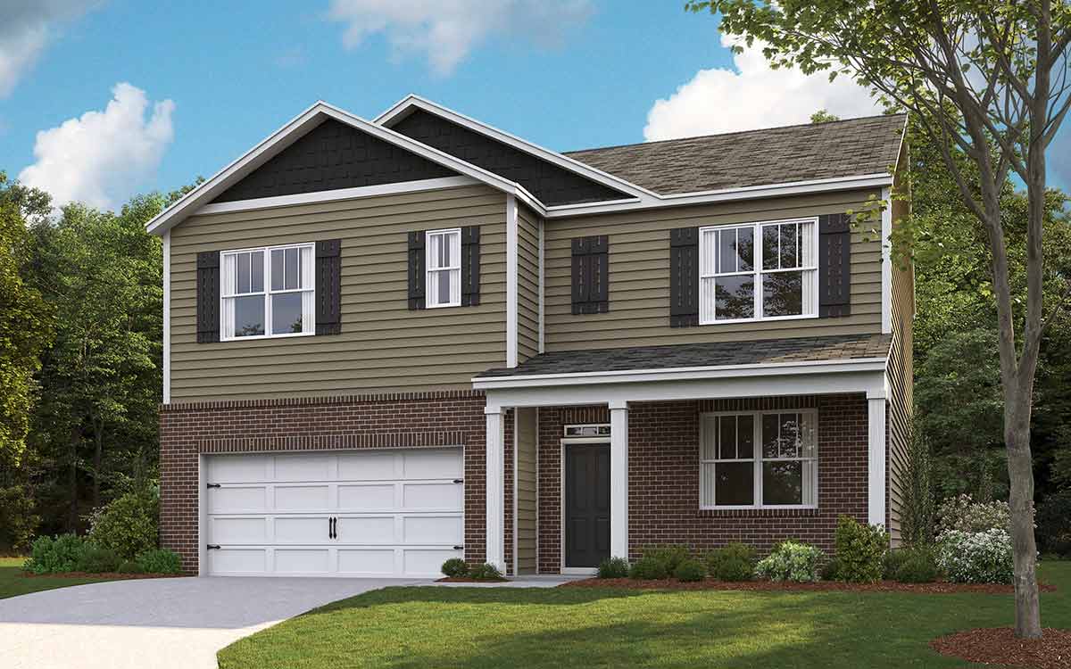 Two Story modern, new build floorplan