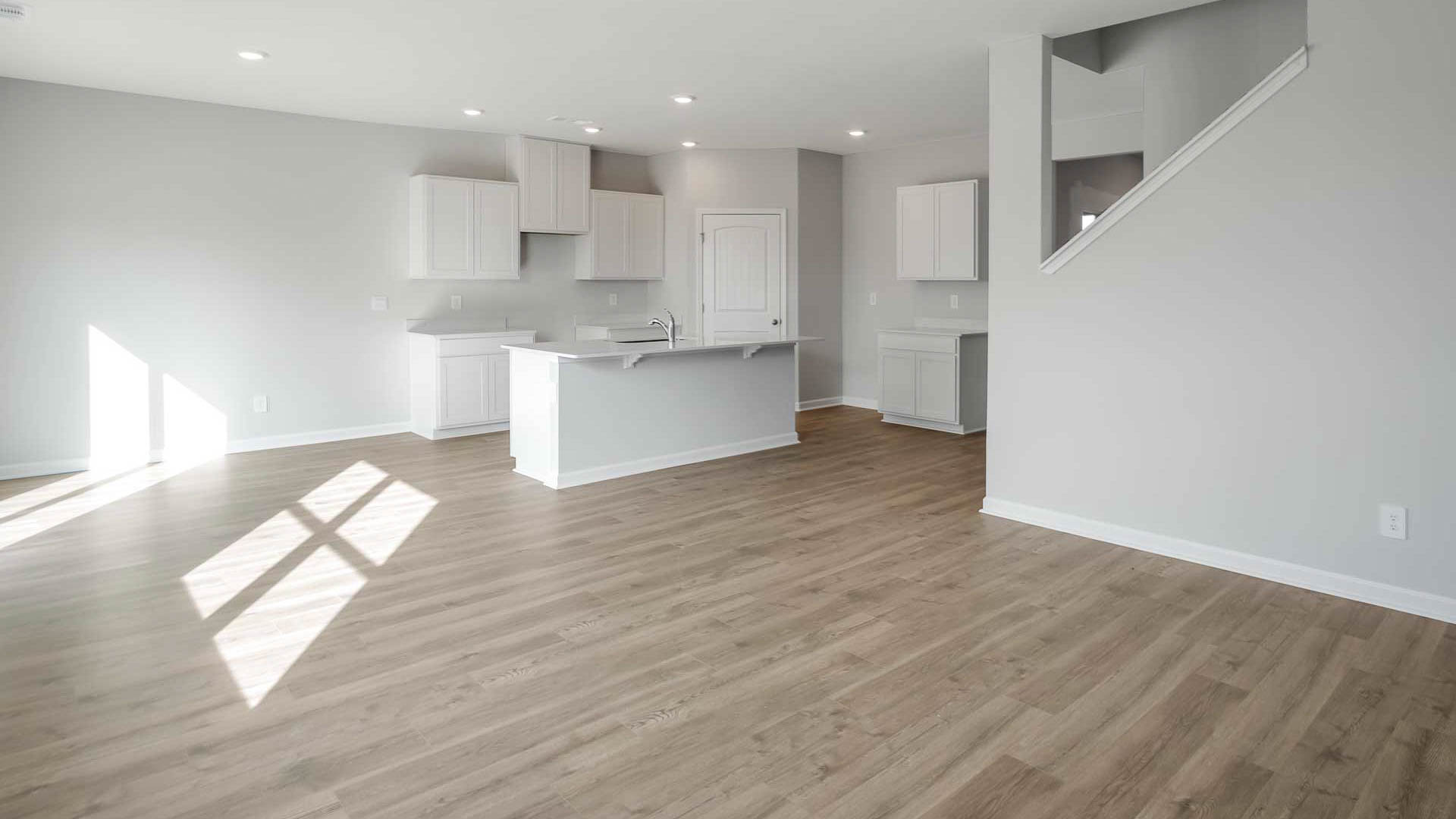 Kitchen with quartz countertops and with stainless steel appliances