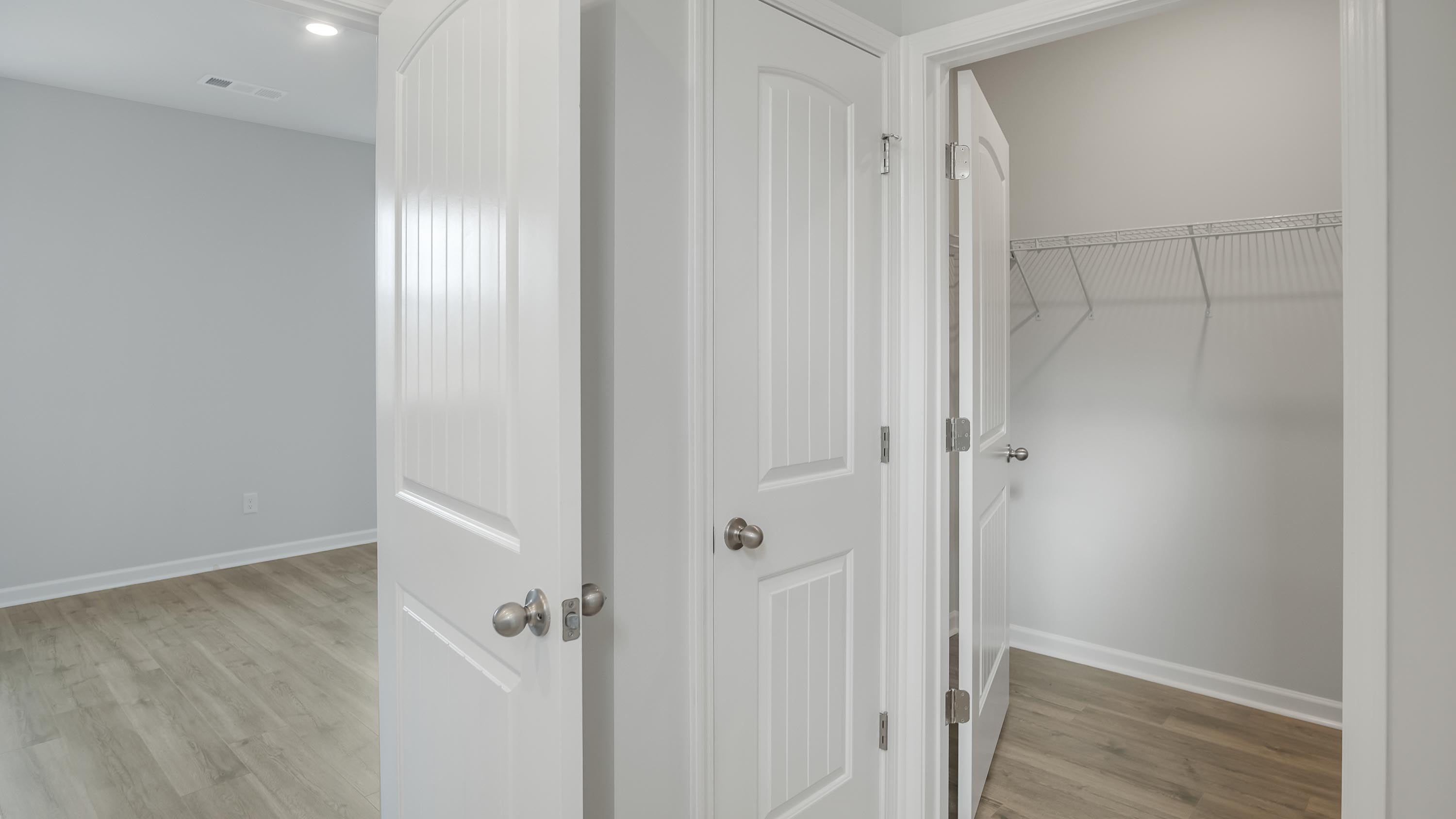 Bathroom with quartz countertops in new home