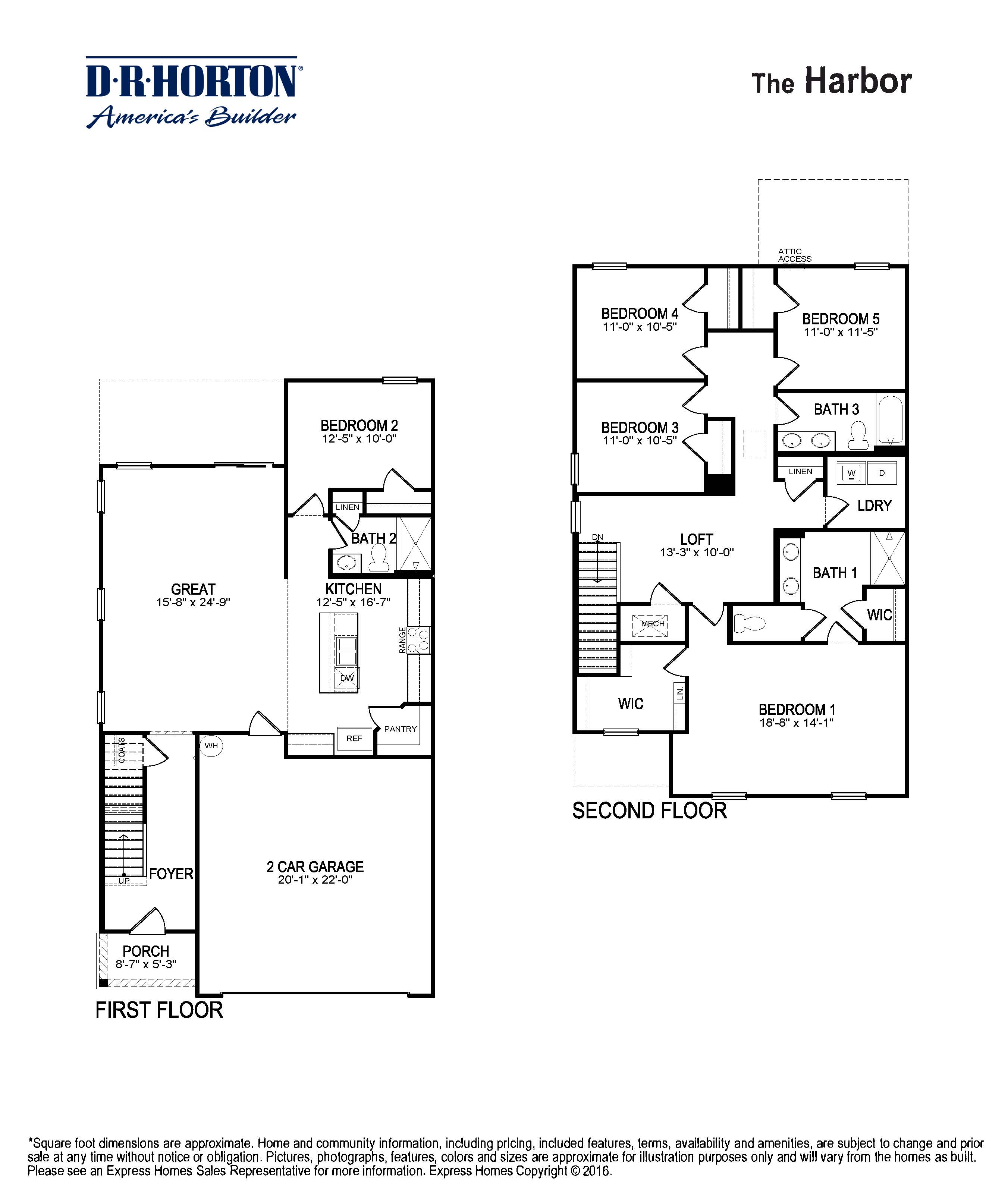 Harbor floorplan