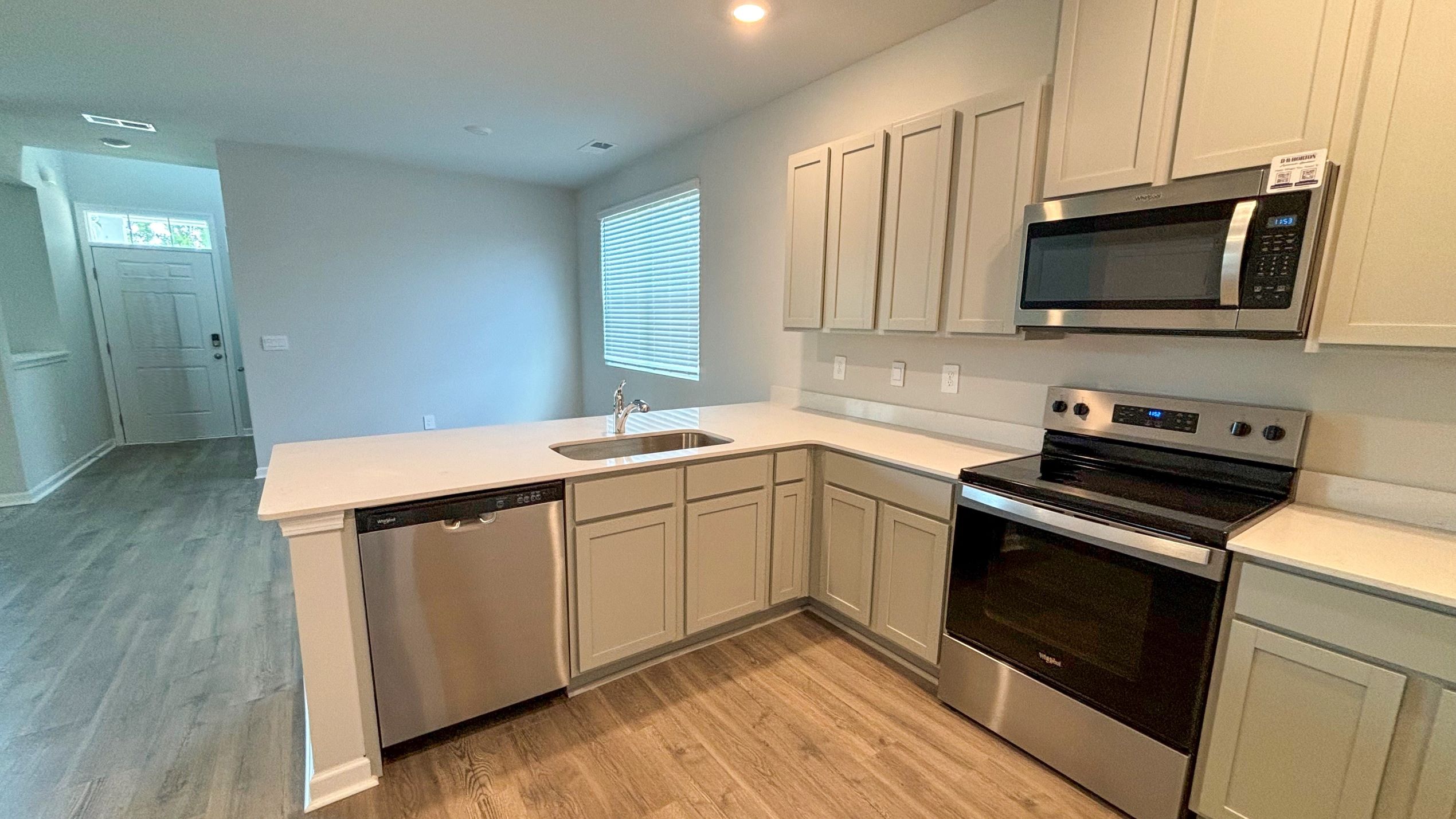 Kitchen with quartz countertops