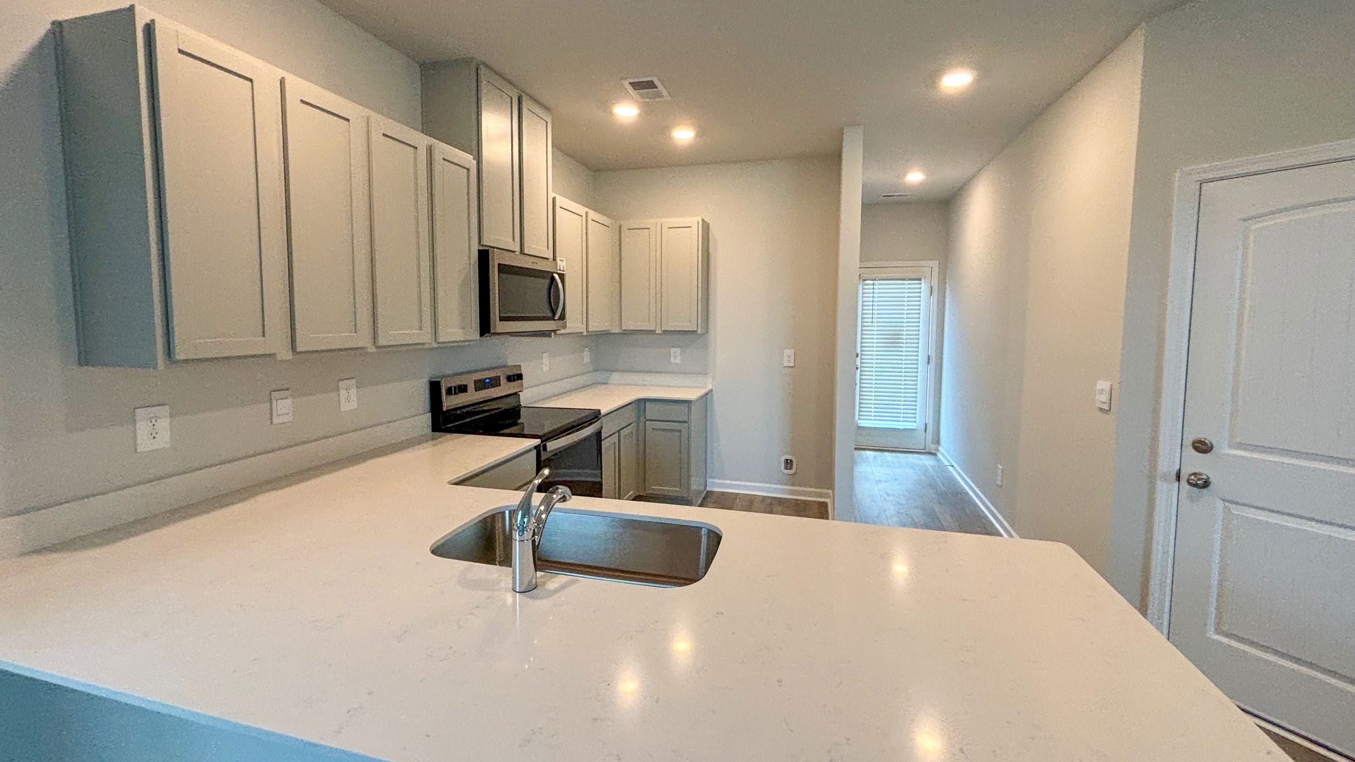 Kitchen with quartz countertops