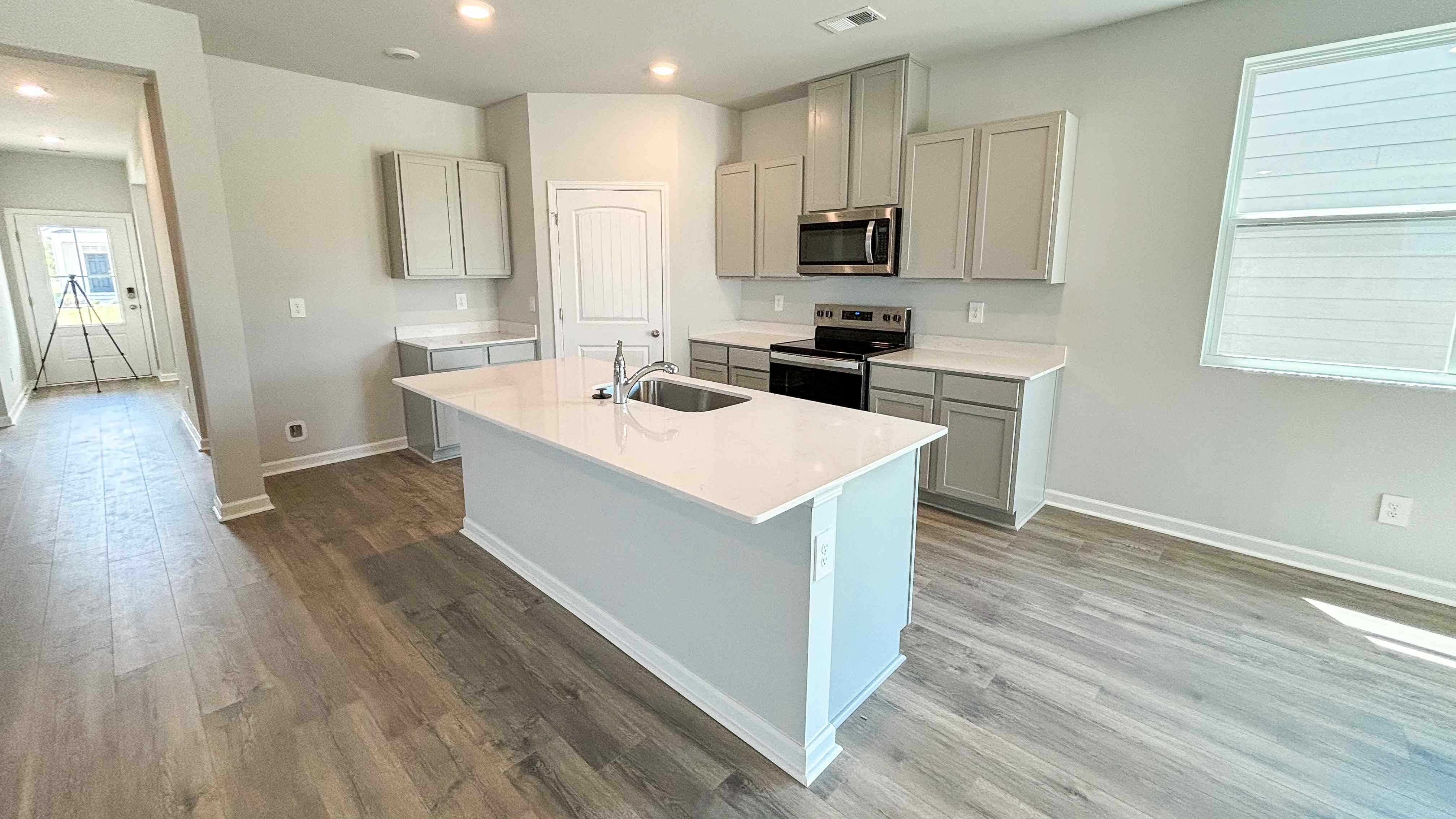 Kitchen with quartz countertops