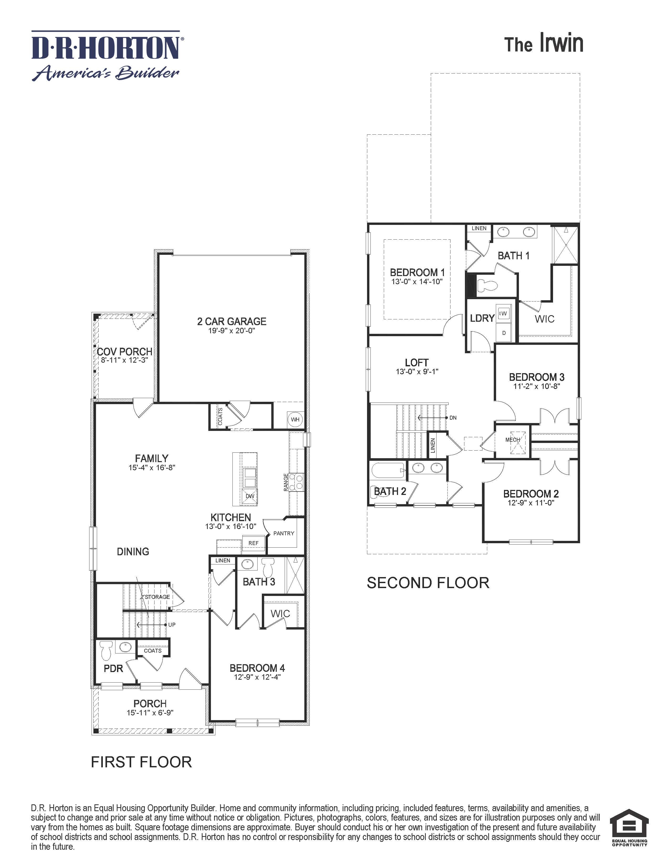 Irwin floorplan