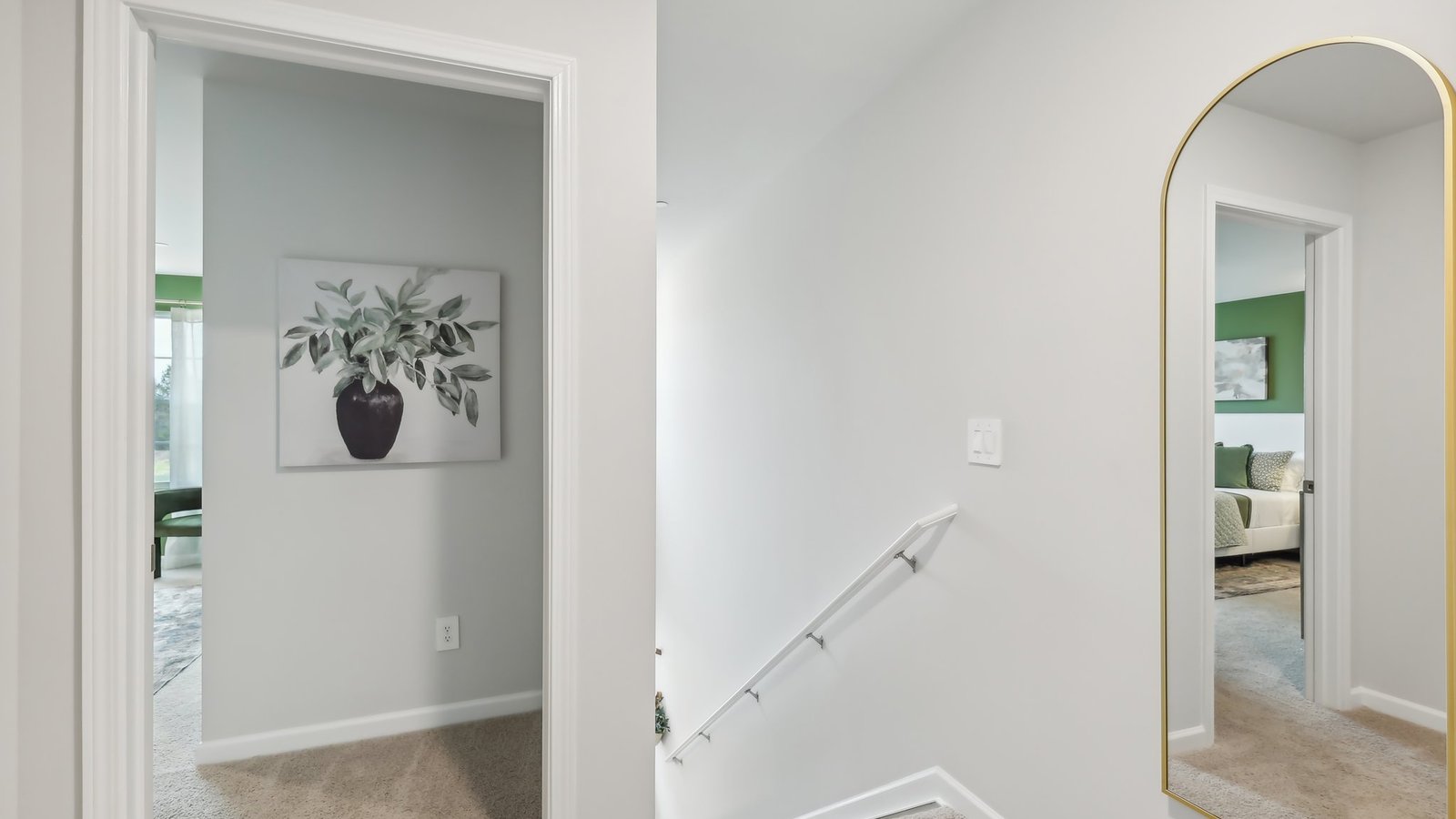 Upstairs loft, adds top quality designs, multi-use wide landing at the top of stairs bedrooms, bathroom