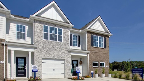 two story townhome in kings landing exterior