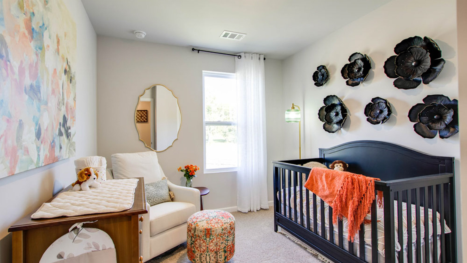 Secondary bedroom, flex-office, study, entertainment, game, craft room options in this D.R. Horton new construction home