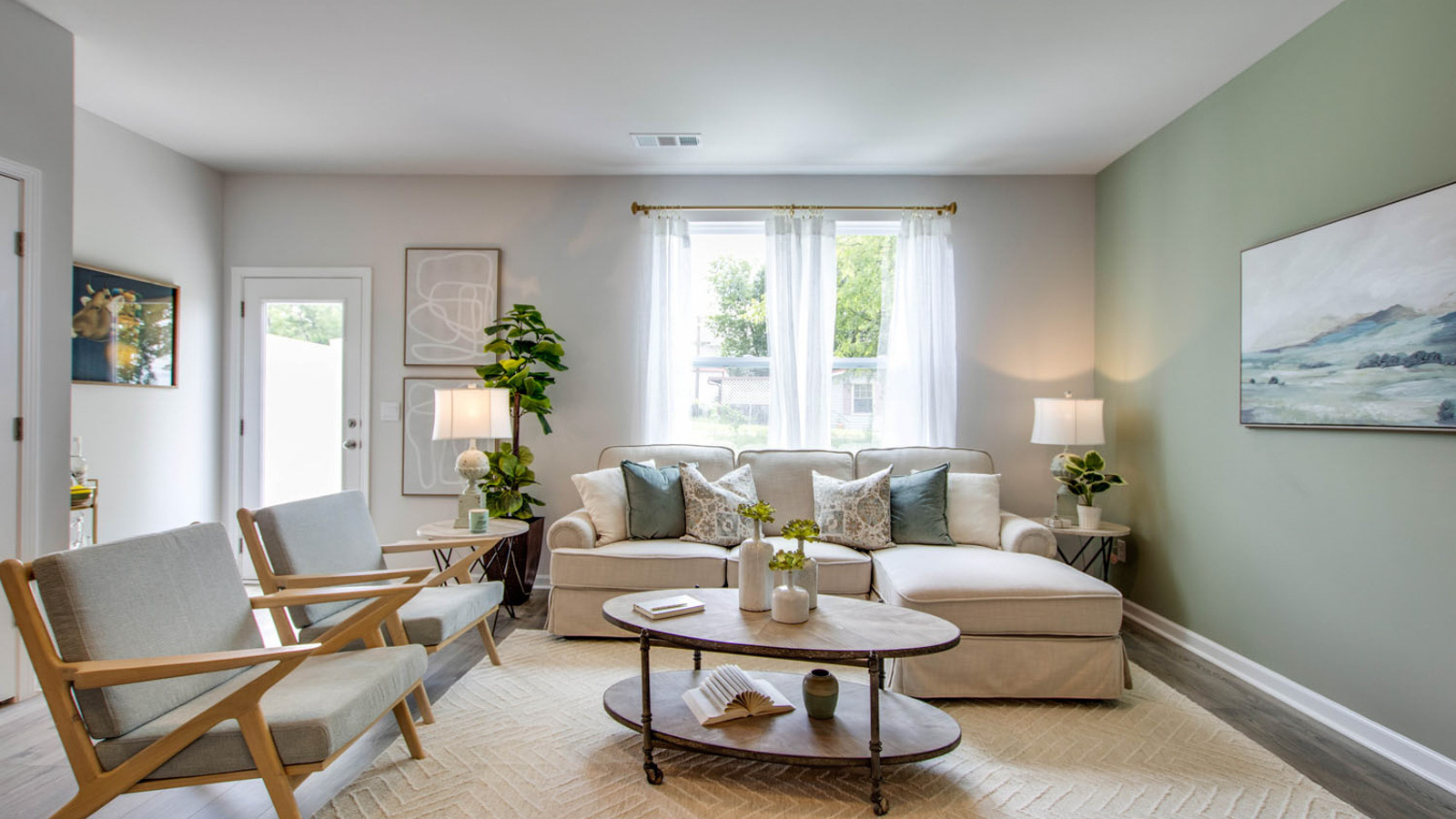 View from kitchen to the living and dining areas, delivering our open designs at King's Landing