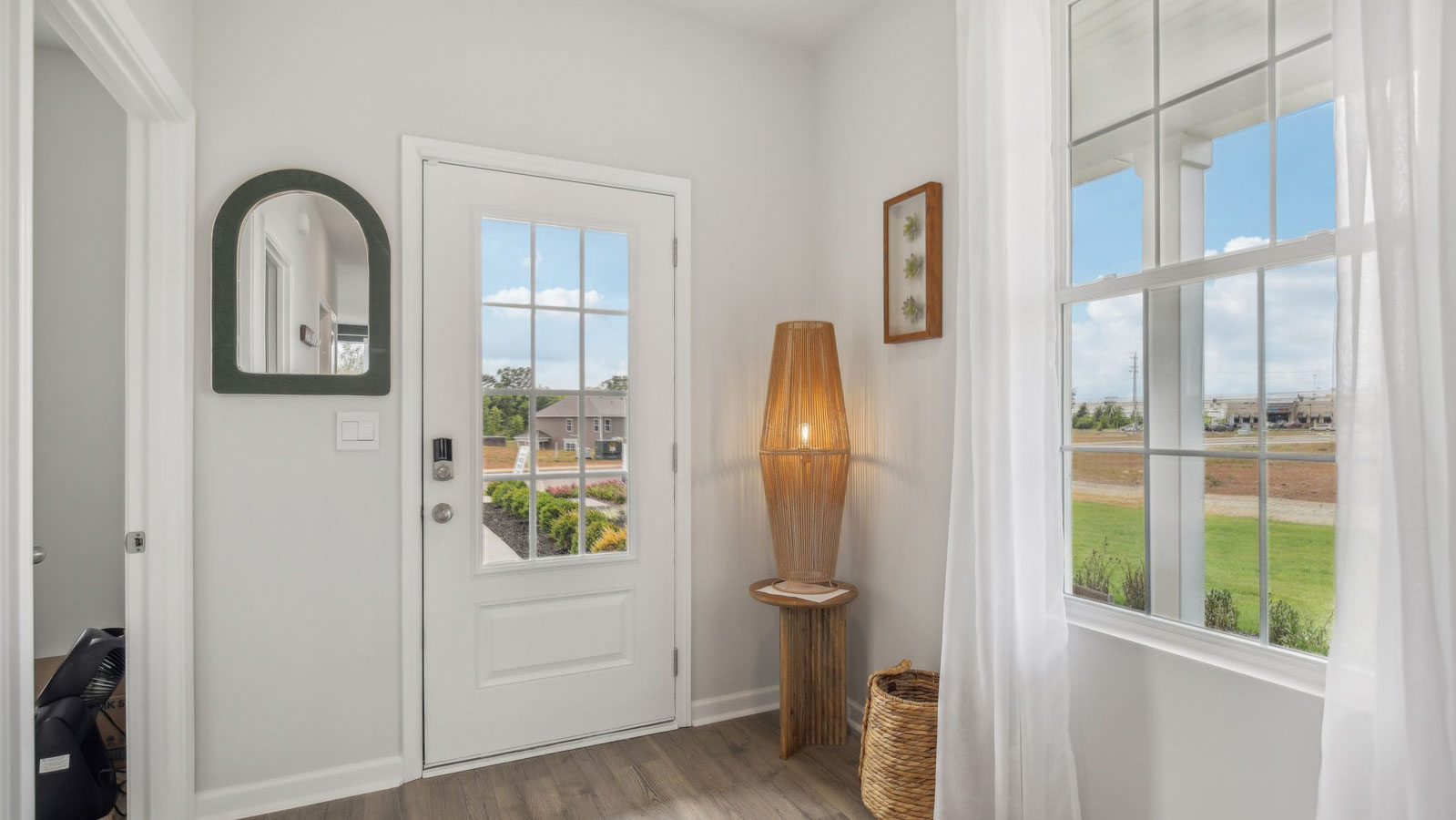 Front Door and stairs access of this new residence bring you home with well-crafted and designed living, King's Landing