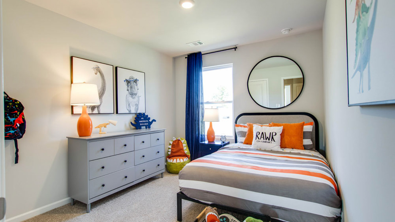 Secondary bedroom with full closet, direct access to shared upstairs spaces, loft multi-use areas King's Landing