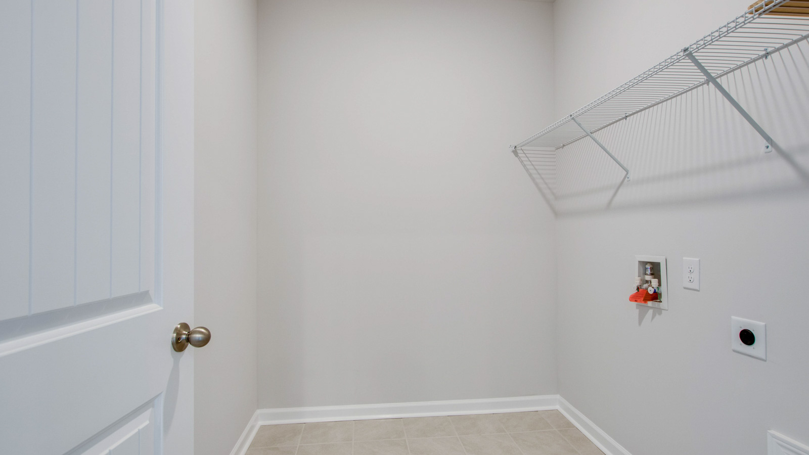 Walk in closet in new two story home