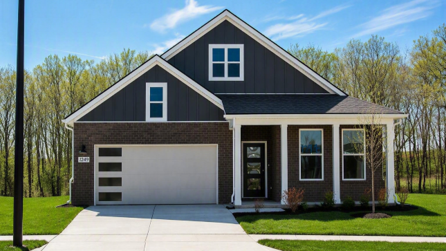 This home — photograph published by the builder