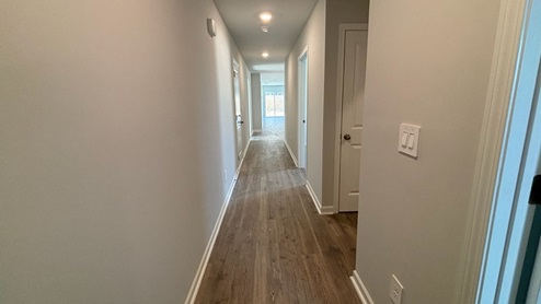 Entry to modern, open concept floorplan