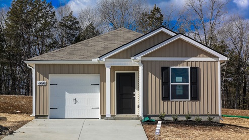 Exterior of new single family home