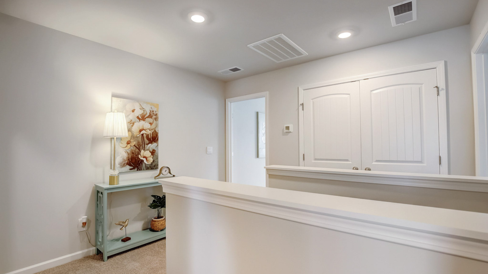 Upsatirs with four bedrooms in townhome