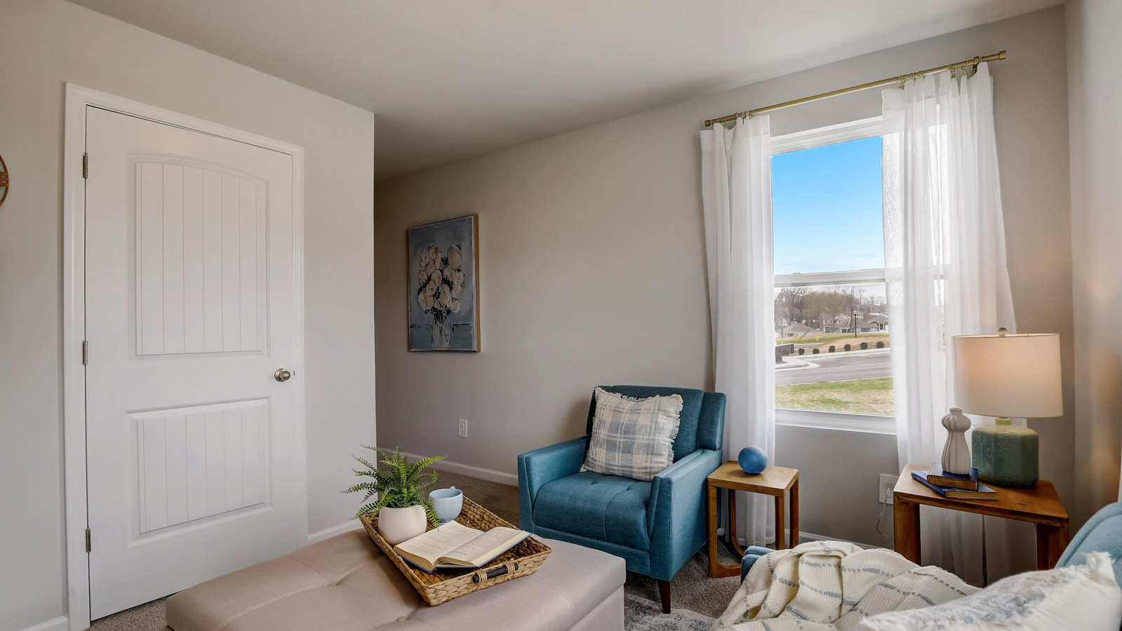 Bonus room in two story townhome