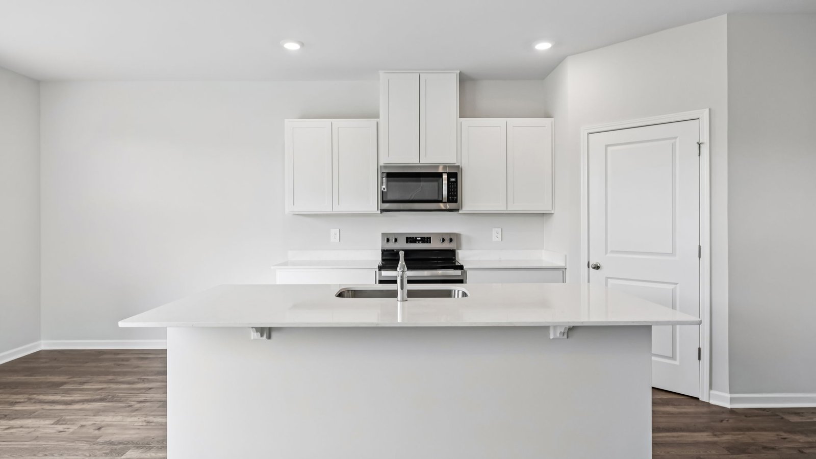 Kitchen with quartz countertops