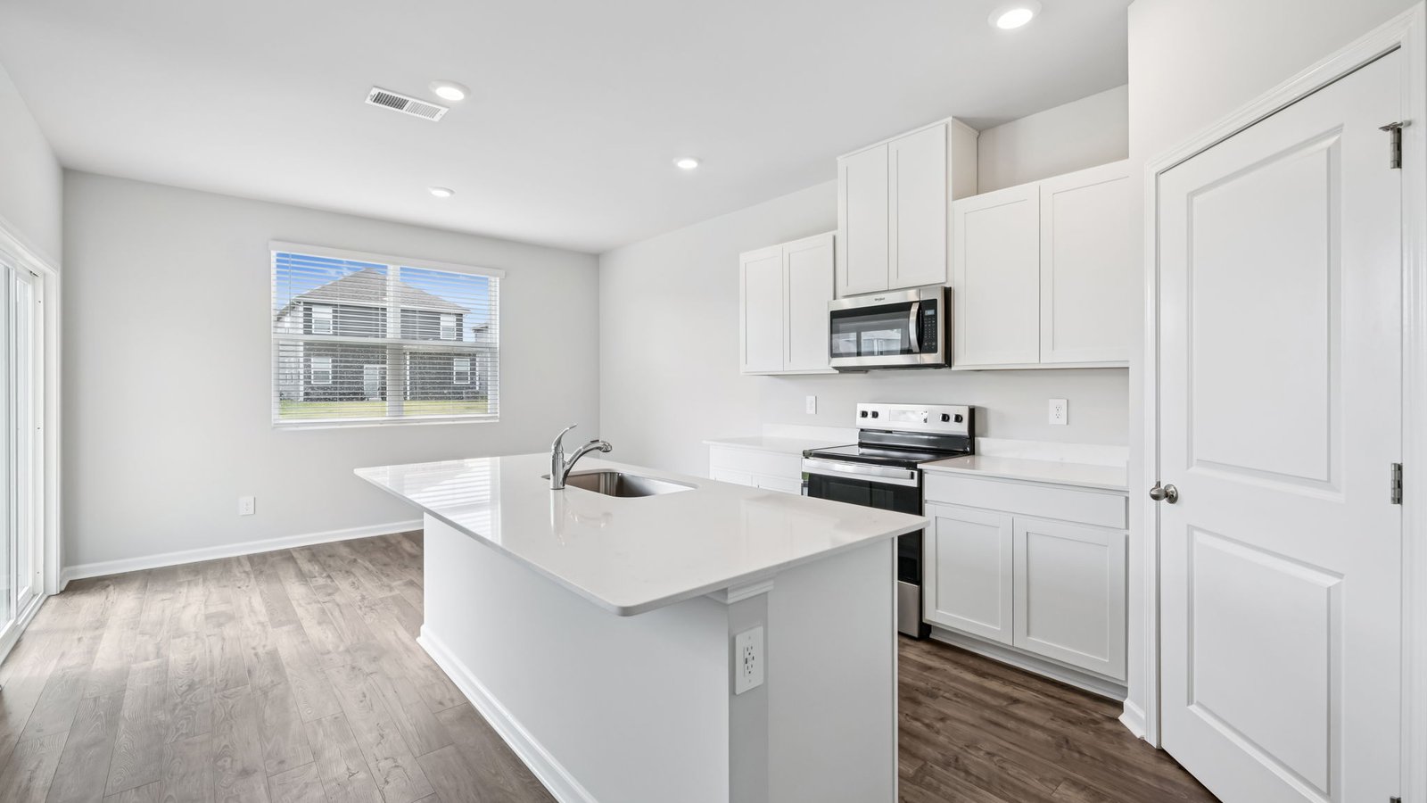 Kitchen with quartz countertops
