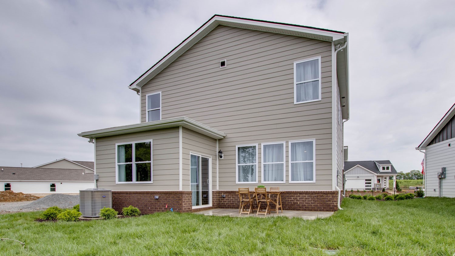 Rear exterior of home.