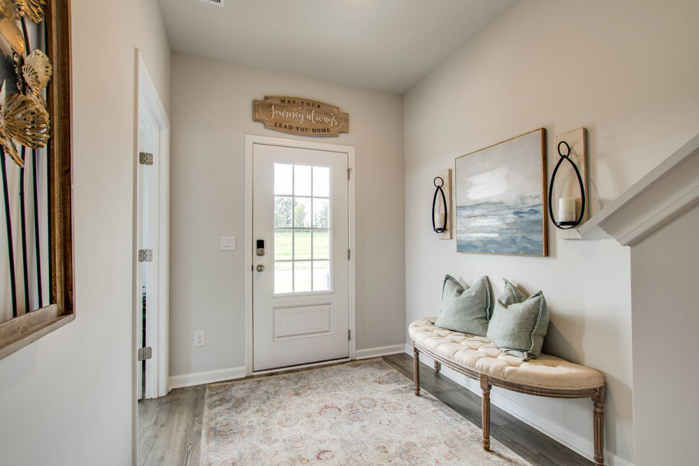 Inside view of a furnished two-story townhome in paddington place in baxter TN
