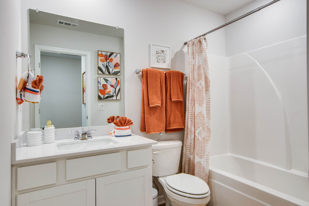 Inside view of a furnished two-story townhome in paddington place in baxter TN