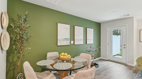 Open concept dining room