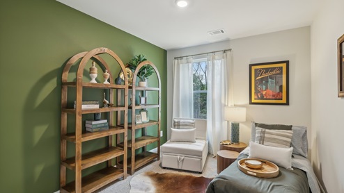 Bedroom in new two story townhome