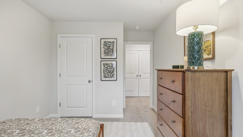Bedroom in new two story townhome