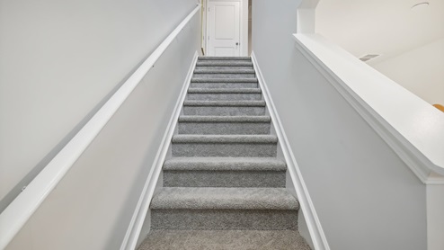 Upstairs of new modern townhome