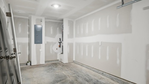 Garage of new townhome