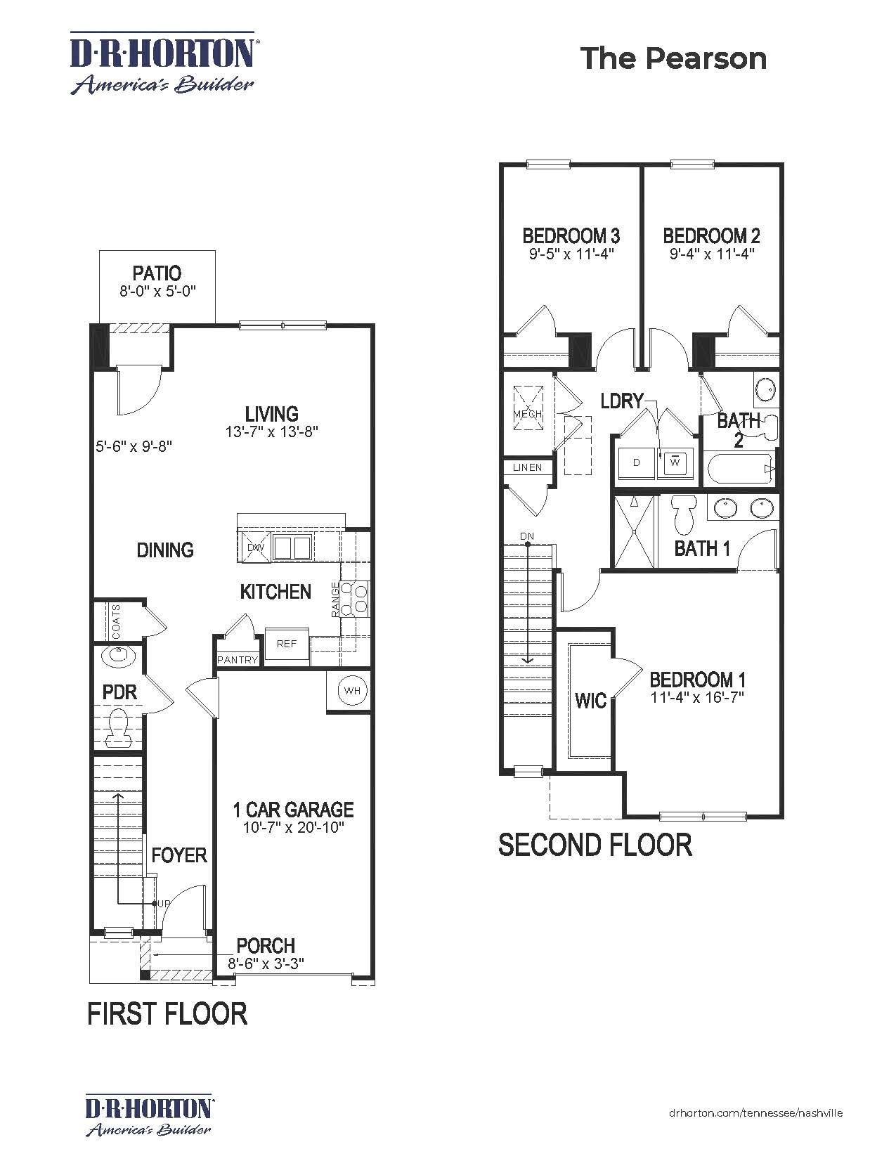 Pearson floorplan