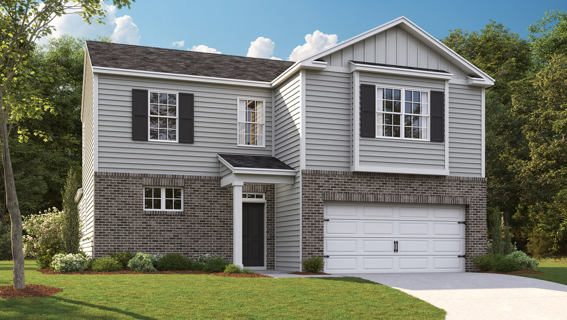 Two story open concept modern home