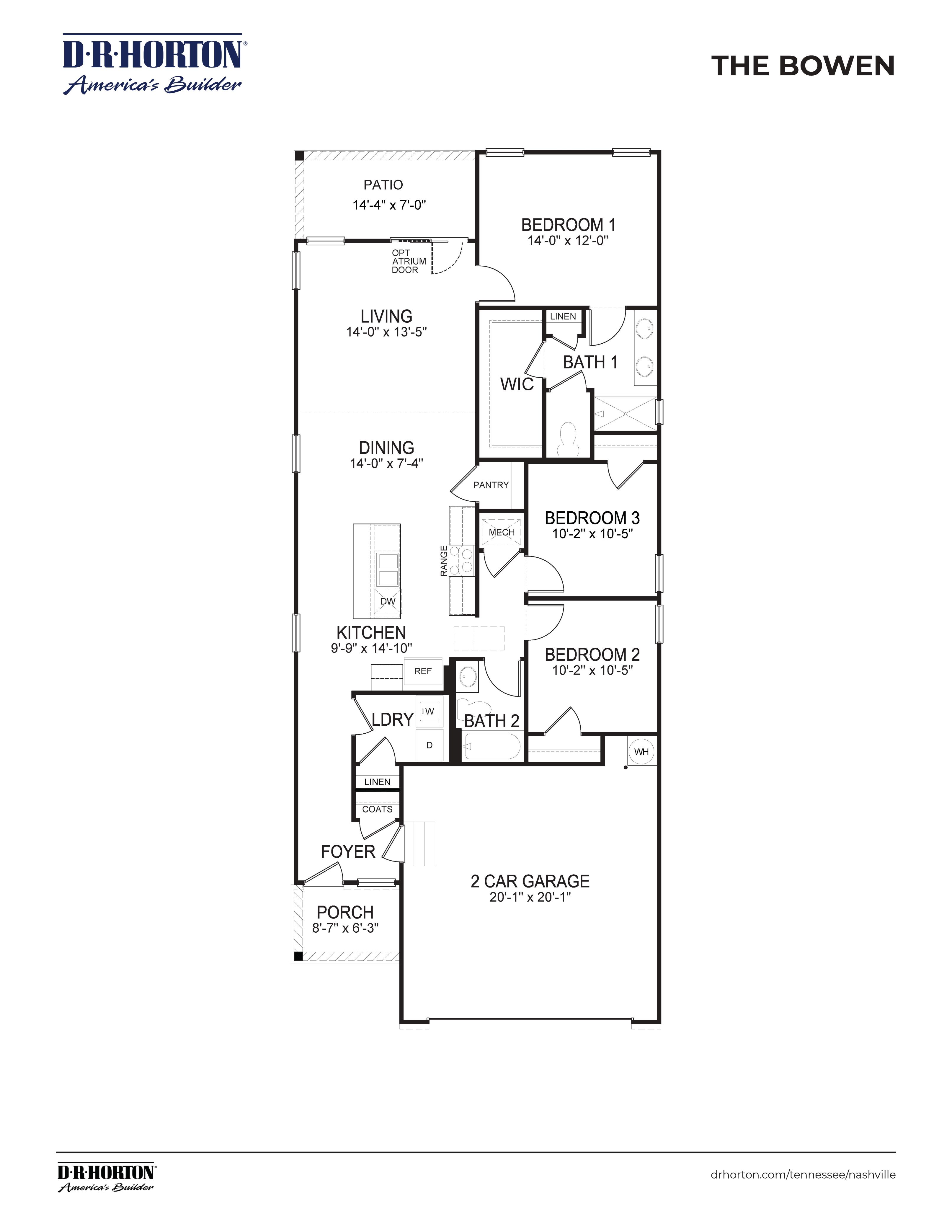 Bowen floorplan