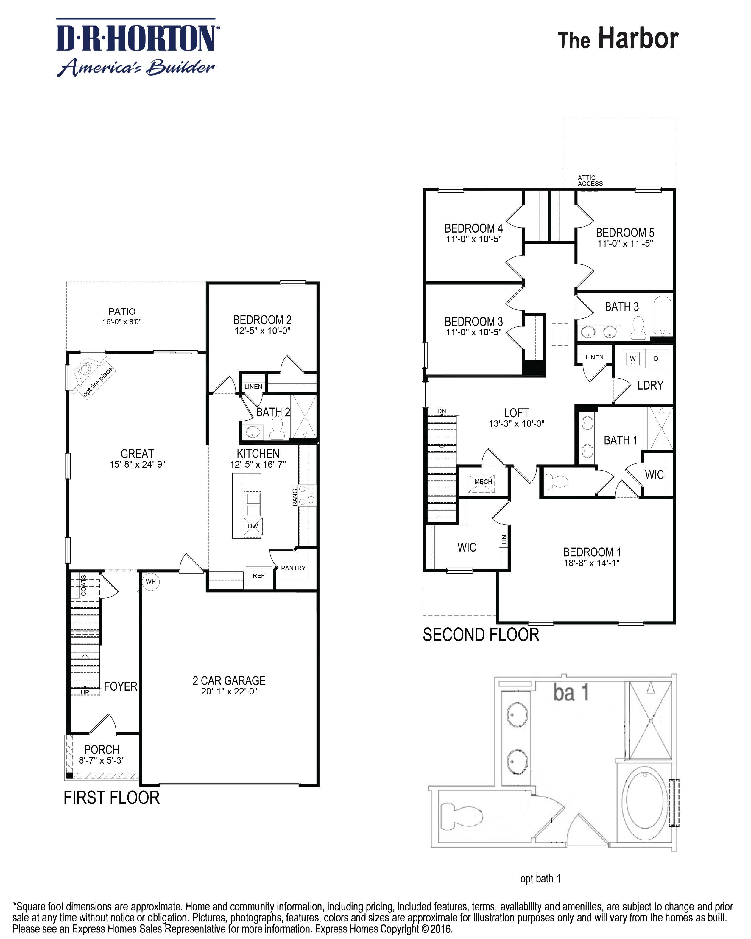 Harbor floorplan