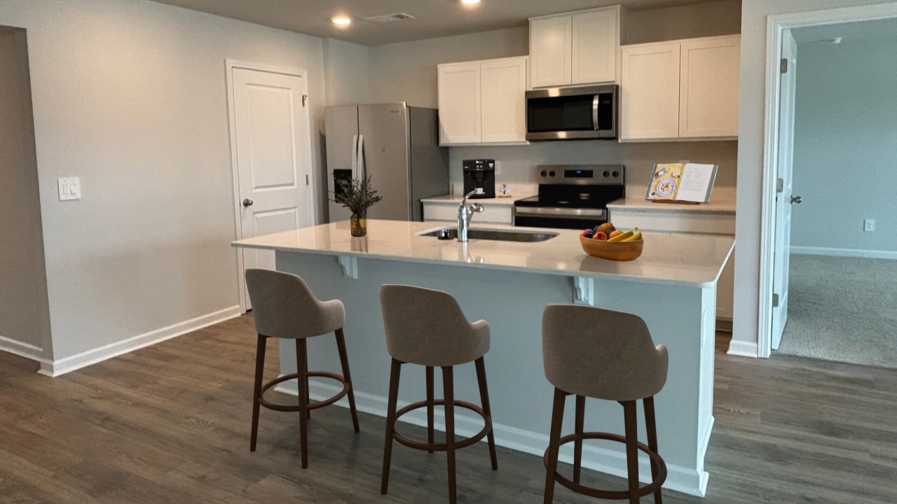 Modern kitchen with quartz countertops