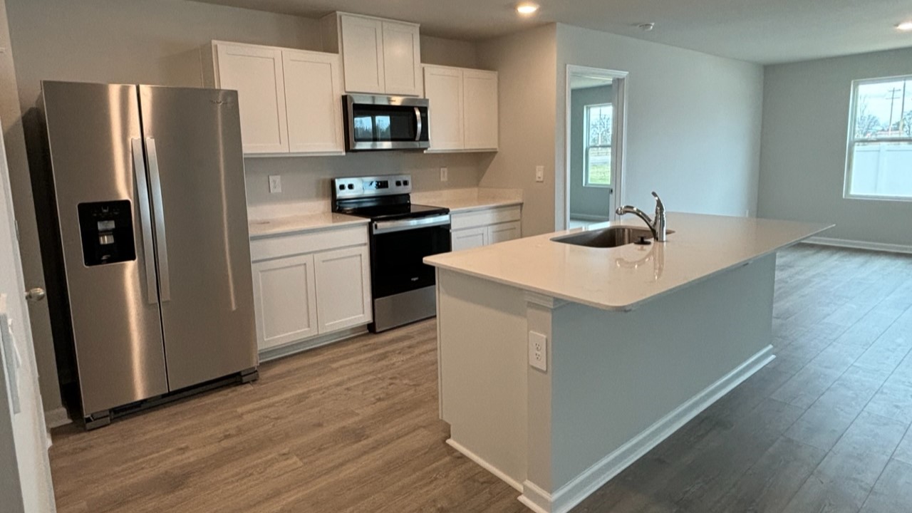 Modern kitchen with quartz countertops
