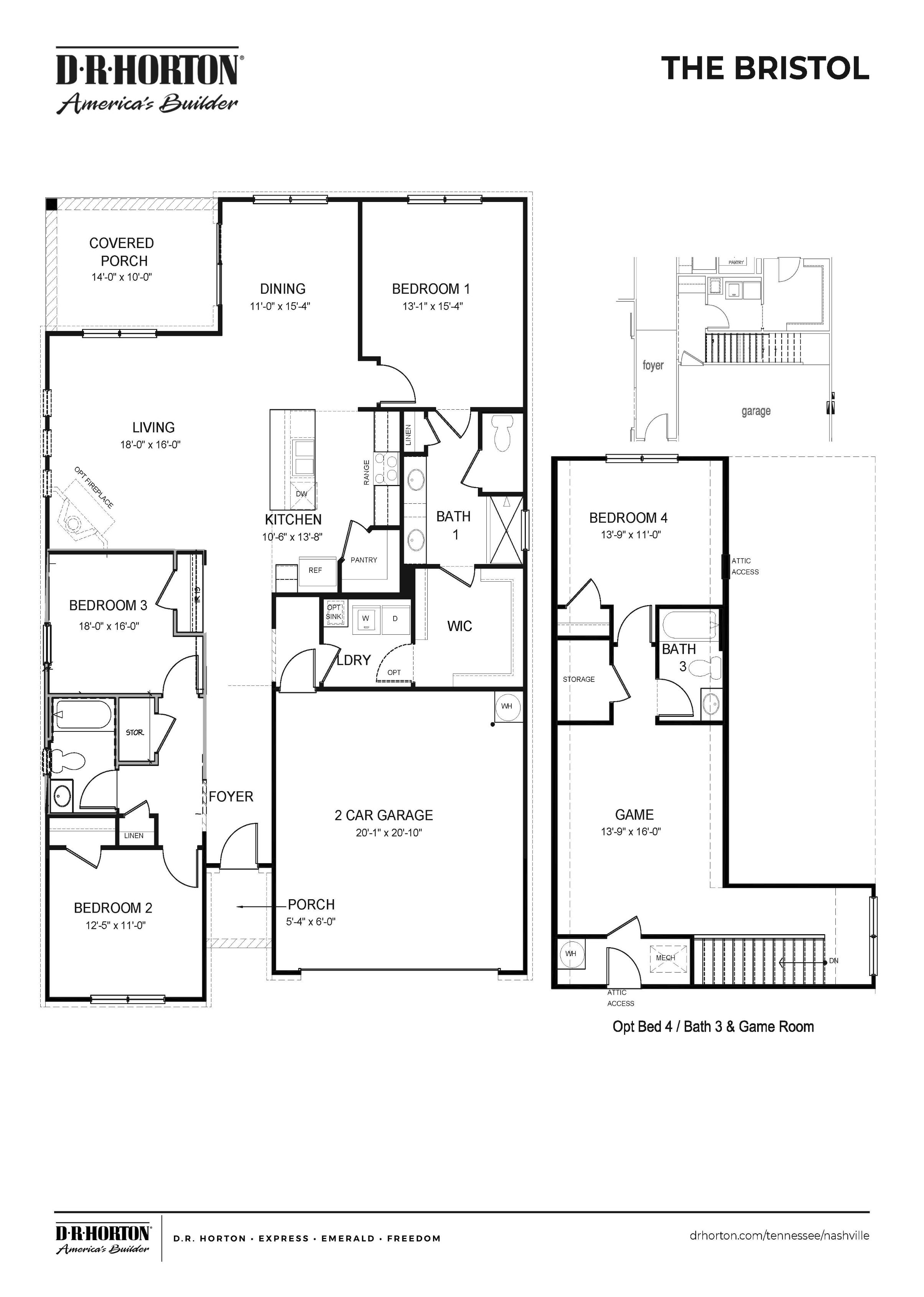 Bristol floorplan
