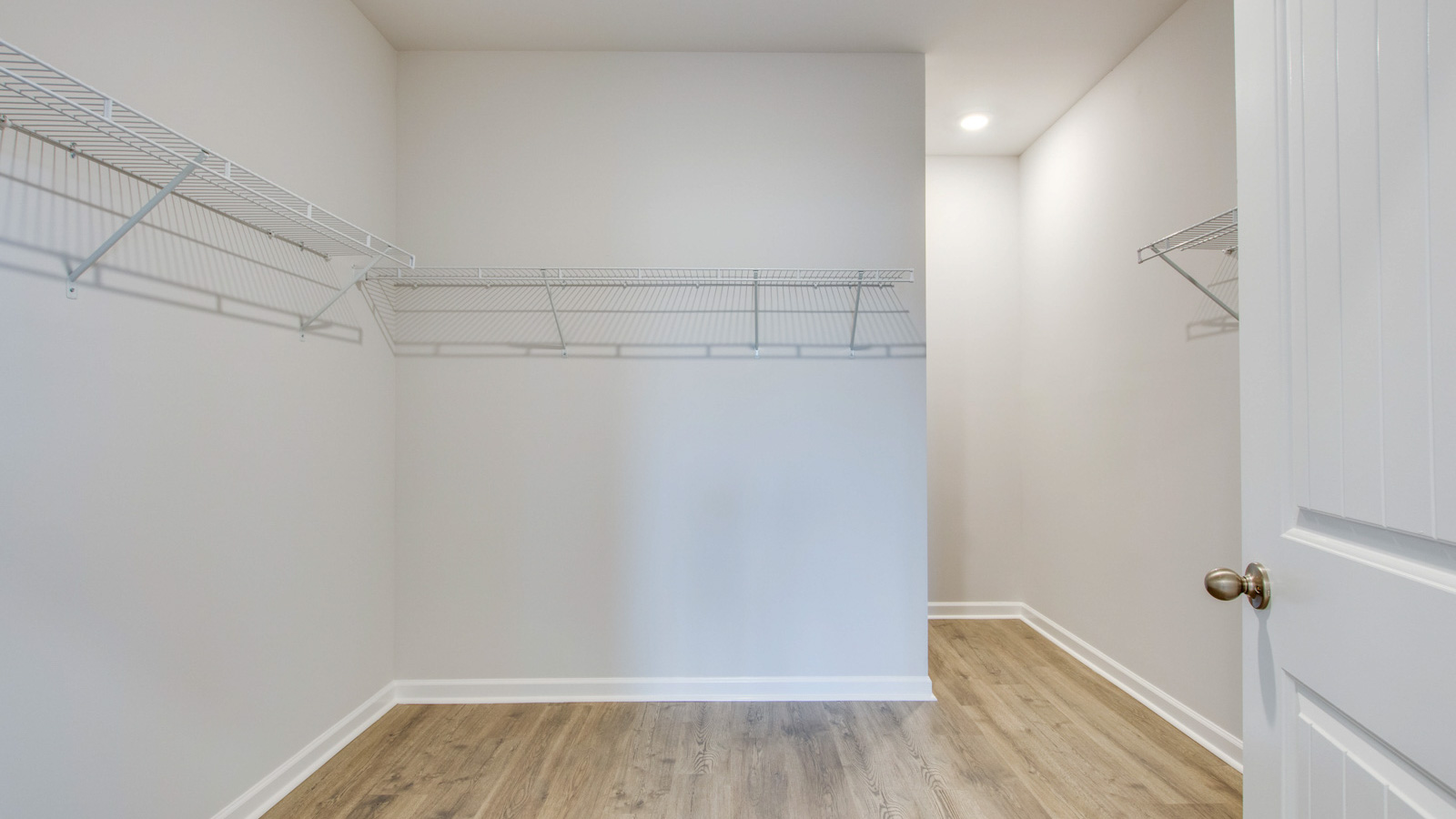 Walk in closet in new two story home