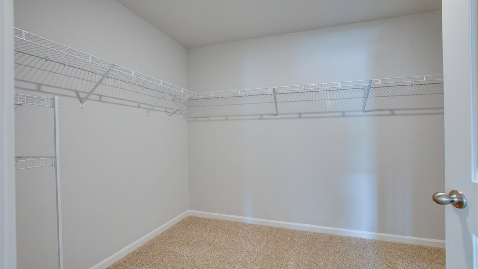Walk in closet in new two story home