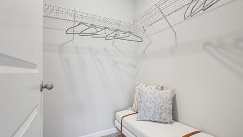 Walk in closet in new home