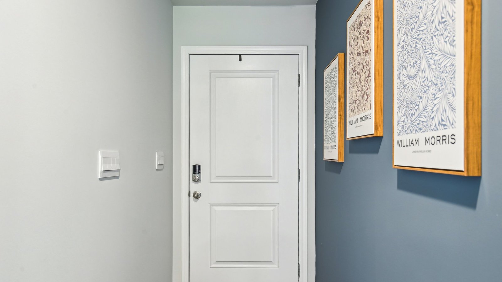 Entry to modern, open concept floorplan