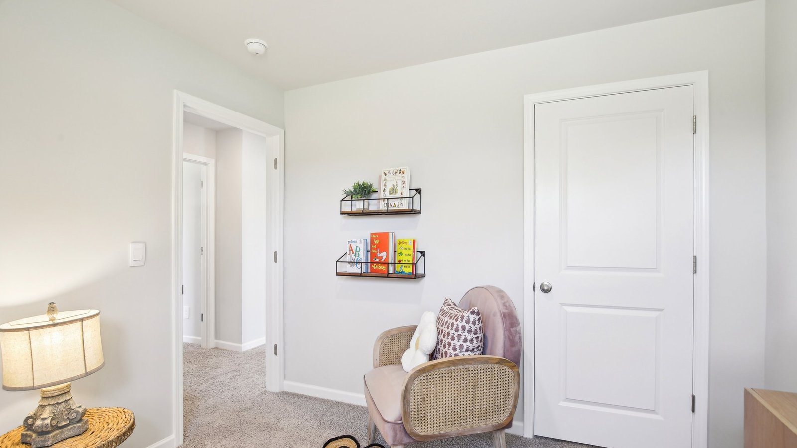 New build home adds a thoughtful private ensuite, walk-in shower, walk-in closet, full vanity, mirror, backyard views