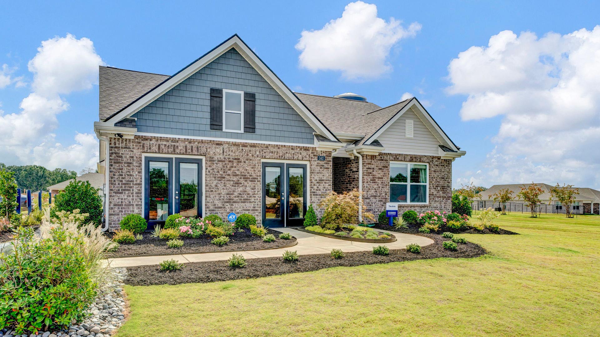 Exterior elevation of the Model home in Cayce Pointe